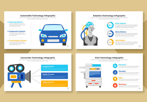 Artificial Intelligence Technology Infographic Layout
