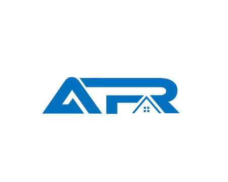 AFR TYPOGRAPHY REAL ESTATE LOGO ICON CONSTRUCTION ARCHITECTURE BUILDING LOGO