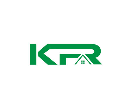KFR TYPOGRAPHY REAL ESTATE LOGO ICON CONSTRUCTION ARCHITECTURE BUILDING LOGO