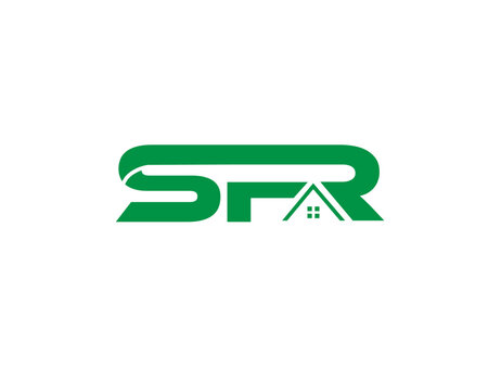SFR TYPOGRAPHY REAL ESTATE LOGO ICON CONSTRUCTION ARCHITECTURE BUILDING LOGO