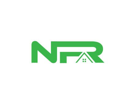 NFR TYPOGRAPHY REAL ESTATE LOGO ICON CONSTRUCTION ARCHITECTURE BUILDING LOGO
