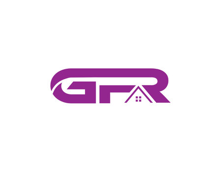 GFR TYPOGRAPHY REAL ESTATE LOGO ICON CONSTRUCTION ARCHITECTURE BUILDING LOGO