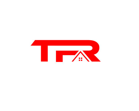 TFR TYPOGRAPHY REAL ESTATE LOGO ICON CONSTRUCTION ARCHITECTURE BUILDING LOGO