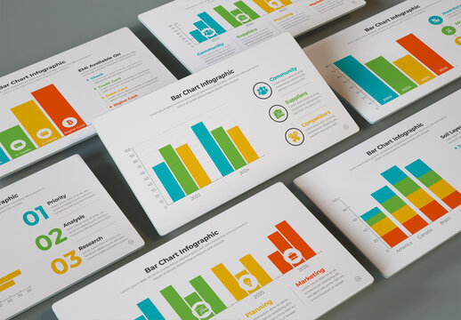 Multiple Bar Chart Infographic Layout