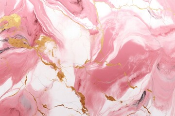Abstract golden white pink marble texture background