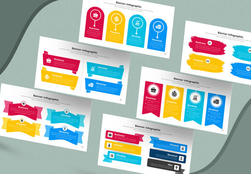 Banner Infographic Layout For Digital Business