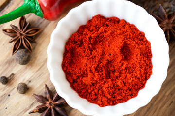red pepper powder with star anise