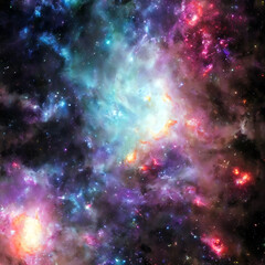 Obraz na płótnie Canvas Space galaxy star nebula clouds background