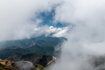 Niubei Mountain sea of clouds in Western Sichuan plateau, Sichuan province, China.