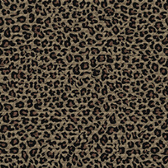 
Leopard print vector fashion illustration seamless pattern on textile
