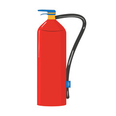 fire extinguisher,  red color. Vector