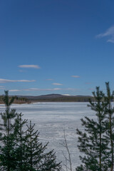 clouds over the lake