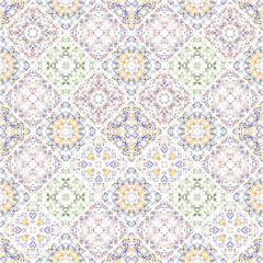 Ornate floral seamless texture, endless pattern with vintage mandala elements.