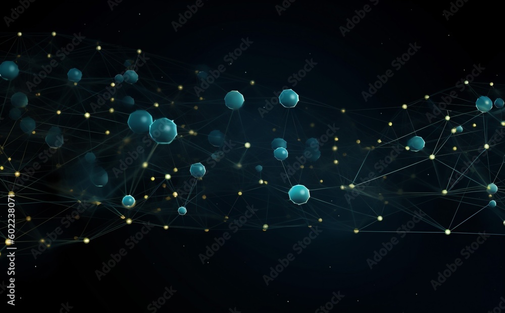 Poster line background light technology ai concept connection futuristic digital network cyberspace. genera