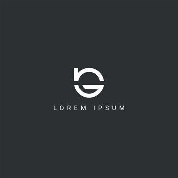 Abstract minimal letter NG GN icon logo vector symbol.
