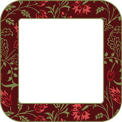 Abstract floral frame