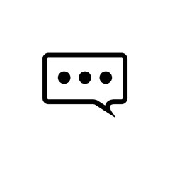 Chat icon , speak , talk vector sign design