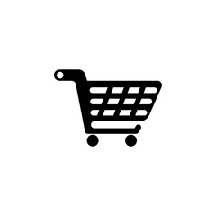 Shop trolley icon , vector sign design