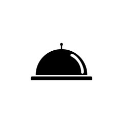 Plated dish icon , vector sign design