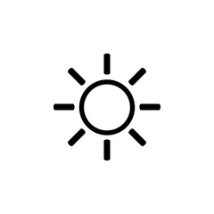 Sun icon , vector sign design. Summer season. Hot sign
