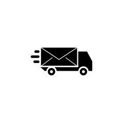 Truck icon ,trucking sign design . Postal truck. Mail Transfer