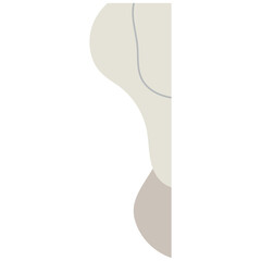 Earth Tone Freeform Organic Shape Corner