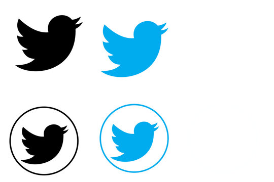 Twitter new logo png download |Popular Digital media platform vector icons collection