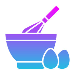 Bake Glyph Gradient Icon