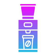 Coffee grinder Glyph Gradient Icon