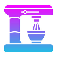 Electric mixer Glyph Gradient Icon