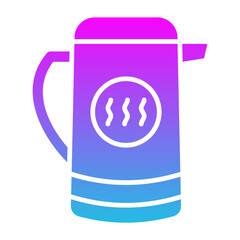 Thermos Glyph Gradient Icon