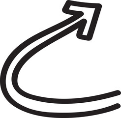 decoration hand drawn arrow illustration.