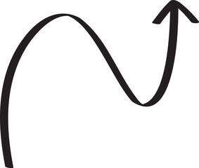 decoration hand drawn arrow illustration.