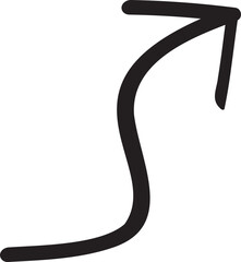 decoration hand drawn arrow illustration.