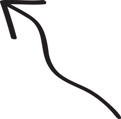 decoration hand drawn arrow illustration.