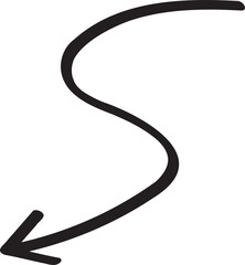 decoration hand drawn arrow illustration.