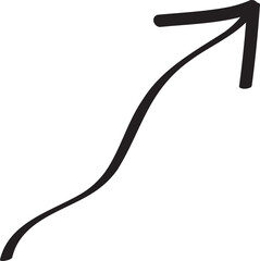 decoration hand drawn arrow illustration.