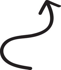 decoration hand drawn arrow illustration.