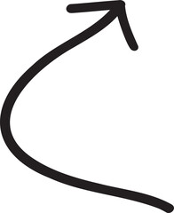 decoration hand drawn arrow illustration.