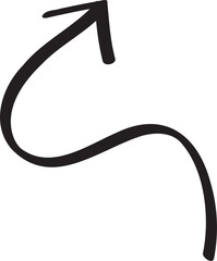 decoration hand drawn arrow illustration.