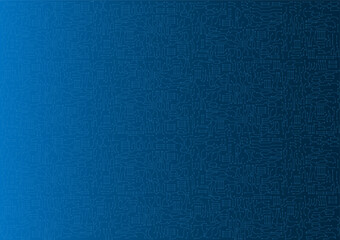 Blue circuit electronic or electrical line with circle engineering technology concept vector background
