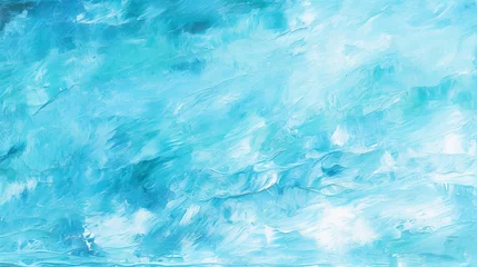 Behangcirkel 青い抽象的な油絵の背景　Generative AI © AYANO