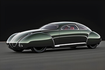 Obraz na płótnie Canvas Futuristic car based on beetle
