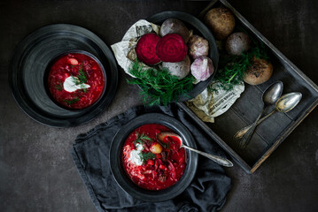 Traditional Ukrainian dish `holubtsi`, cabbage rolls stuffed with meat and rice mixture
