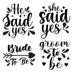 Wedding t-shirt design bundle 
