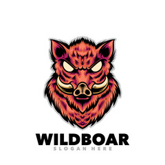 Pig wildboar logo