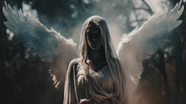 Mysterious Angel's Horror by Generative AI