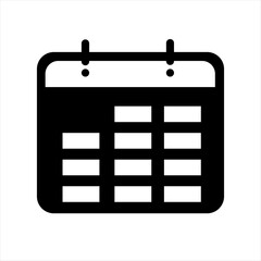 black calendar icon