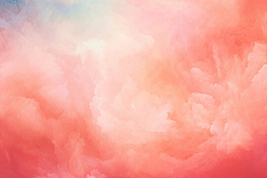 Abstract brush painted sky fantasy pastel peach pink watercolor background, Decorative soft peach pink texture, Acrylic peach pink flowing ink grunge texture, soft pink splash abstract pink background