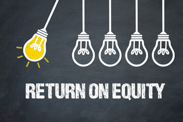 Fototapeta premium Return on equity 